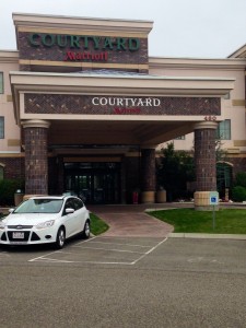 Front entrance of the Courtyard by Marriott in Richland, WA