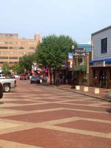 This retail street is adjacent to the Sheraton and provides several options including Starbucks.
