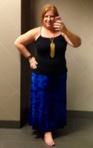Khloe Abstract Tie-Dye Maxi Skirt - August 2014 Stitch Fix