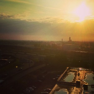 Sheraton Cleveland International Airport sunrise view