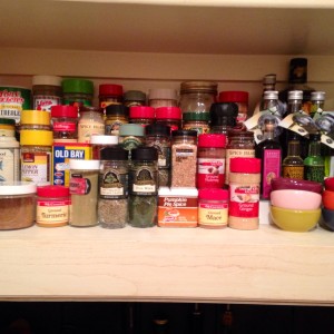 My spices are now easier to see and reach.