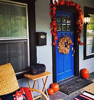 The porch is ready for autumn.