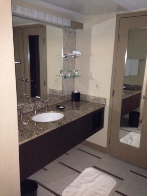 Hyatt Regency DFW bathroom vanity.