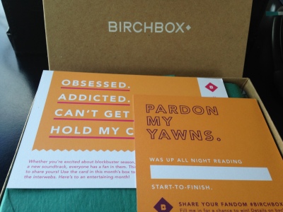 Birchbox Packaging October 2014
