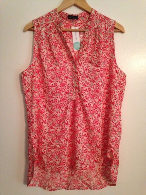 Market and Spruce Colibri Abstract Print Sleeveless Top - $44