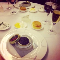 Caviar course.